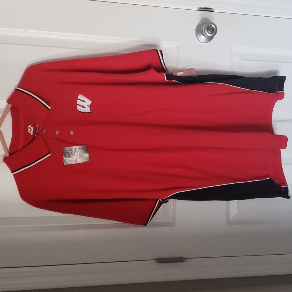 Men's NWT Wisconsin Badgers Polo Sz. 2XL